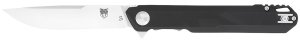 CobraTec CTMONBLK Monarch 3.5" D2 Steel Blade Folding Knife G10 Handle