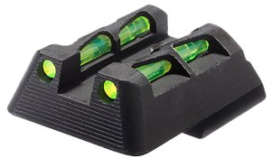 Hi-Viz HKLW11 LiteWave Green/Red Black Frame Fits H&K 45/P30/VP9/VP40