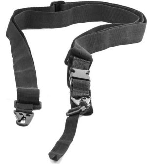 J&E Machine Tech TS-SL4B 3 Point Bungee Sling Black Heavy Duty Nylon