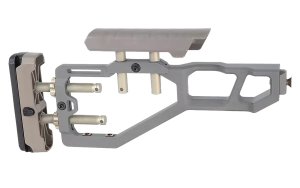 Q LLC ACCFIXSTOCKGRAY Gray Stock Assembly Fits AR-Platform