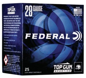 Federal Premium Top Gun 28Ga 2.75" 3/4oz 7.5 Shot 1330 FPS 25/Box