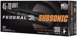 Federal Premium Fusion Subsonic 45-70 Gov't 300gr. 20rd