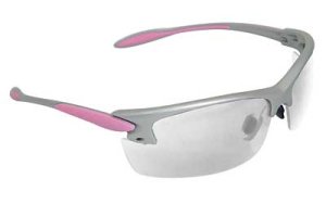 Radians PG0810CS Glasses Silver and Pink Frame Clear Lens