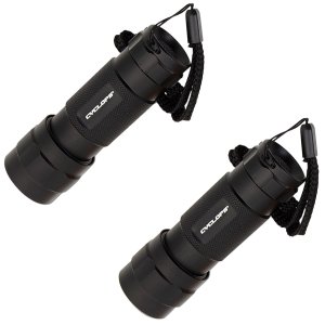 Cyclops CYCFL142PK Flashlight 14 LED 80 Lumens Black Anodized 2-Pack