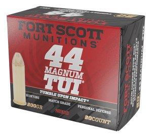 Fort Scott 44MAG200SCV TUI 44 Rem Mag 200gr Solid Copper Ammo 20 Rounds