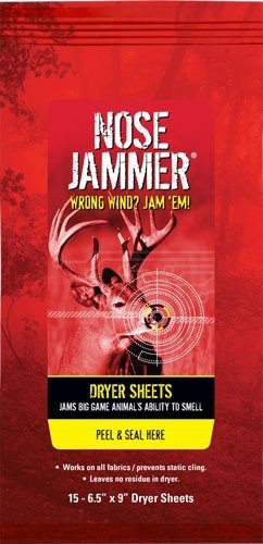 Nose Jammer Dryer Sheets 15 Pack Scented Prevents Static Cling
