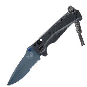 Benchmade Adira Drop Point 3.21" CPM MagnaCut Depth Blue Grivory Stonewash