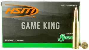 HSM Ammunition 338LAPUA14N 338 Lapua Mag 215gr GameKing 20rd
