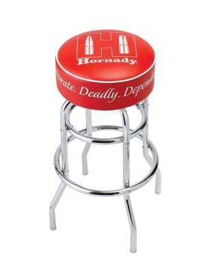 Hornady 99103 Reloading Bench Stool Chrome Red Steel Vinyl