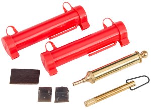 TRAD A3815 Flintlock Accessory Kit with Universal Fast Loaders, Cleaning Pick, Pan Primer, English Flints, and Leather