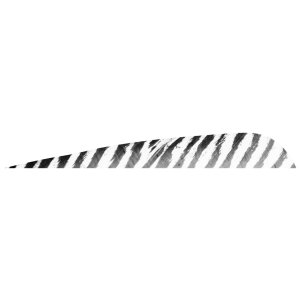 Gateway 500RPBWH-50 Barred Feathers White 5" RW 50 Pack Parabolic Cut