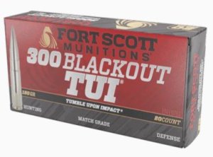 Fort Scott 300-150-SCV2 300 BLK 150 Gr Solid Copper Ammo 20-Rounds