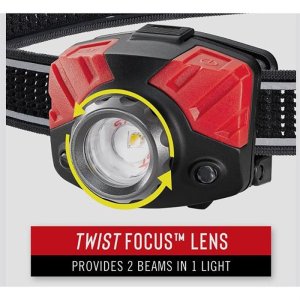 Coast PRODUCTS FL75 HEADLAMP 700 LUMENS W/PURE BEAM & TWIST FOCUS BLK/RED