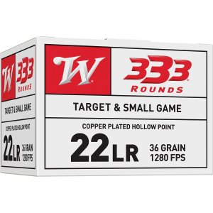 Winchester 22LR333HP 22 Long Rifle 36 Grain Copper Plated Hollow Point 333