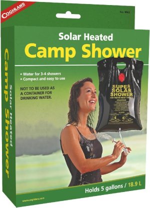COGHLAN'S 2420 5 Gal Solar-Heated PVC Camp Shower with Cord