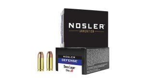 Nosler 38432 9mm Luger +P 124 Grain Hollow Point 20 Rounds