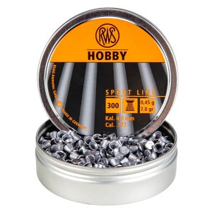 Umarex USA RWS Hobby .177 Cal 7gr Wadcutter Pellets 300 Count Tin