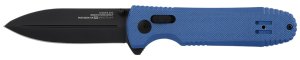 SOG SOG12610657 Pentagon XR LTE 3.60" Spear Point Blade Blue G10 Handle