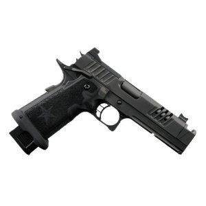 Staccato XC Optic Ready 9mm Pistol with 5.0 Island Comp Barrel 2022 Grip Dawson Sights Fiber Optic Front Steel Frame Mag Well Ambi Safety 2 - 17rd Mags