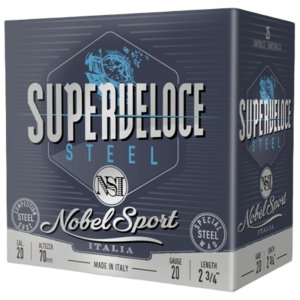 Nobel Target Steel Shotshells 20 ga 2-3/4 1oz 1378 fps #7 25/ct