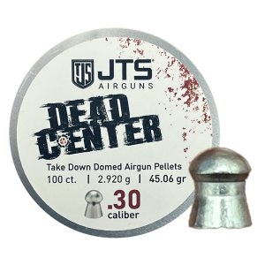 JTS Dead Center 30 Caliber 45.06 Grain Domed Pellets 100ct Tin