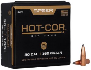 Speer 2035 Hot-Cor .308 165gr Spitzer Soft Point Bullets 100ct