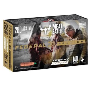 Federal P280AITC1 280 Ackley 140gr Trophy Copper Rifle Ammo 20 Rounds
