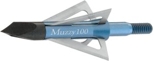 Muzzy 4-Blade Broadhead Standard 100 Grain 1 Inch Cutting Diameter 6 Pack