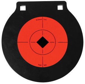 Birchwood Casey 47608 AR500 Steel Target 6 Inch Matte Black Double Hole