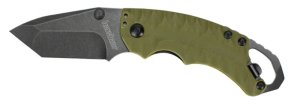 Kershaw Shuffle II Tanto Knife Olive Blackwash with Opener 8750TOLBW