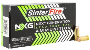 SinterFire SF10125NXG 10mm Auto 125gr Lead-Free Ammo 50 Rounds