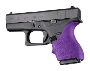 Hogue HandALL Beavertail Grip Sleeve Glock 42 43 Purple