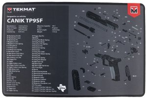 TekMat TEKR17CANIKTP9SF Cleaning Mat Black/Gray Rubber 11"x17" Canik TP9SF
