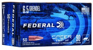 Federal Premium Ammunition AE65GDL90VP 6.5 Grendel 90gr JHP 50RD
