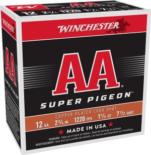 Winchester AA12SP7 12 Gauge 2.75 in 1.25 oz 7.5 Shot 1220 fps 25 Rounds