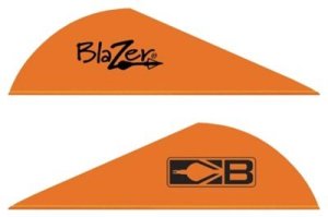 Bohning Blazer Vanes 10831NO2 Neon Orange 2 in 36 Pack 6 Grains