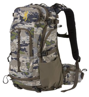 Browning 12915034 Whitetail 1900 Nylon Ovix Camo Day Pack 12"x8"x20"