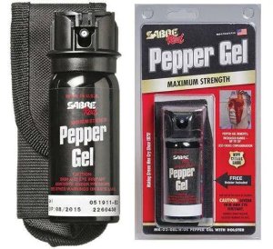 Sabre Tactical Pepper Gel - 18ft Range, 18 Bursts, Holster