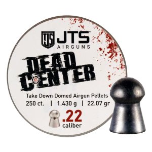 JTS Dead Center .22 Pellet 21.53 Grain Domed Tip 250 Pack