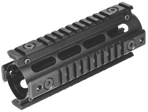 NcSTAR MAR4S Carbine-Length Quad Rail 15 In Black Hardcoat