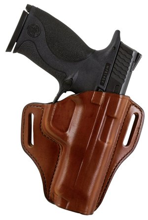 Bianchi 25052 57 Remedy OWB Size 01 Tan Leather Belt Slide Holster for S&W J Frame Revolvers
