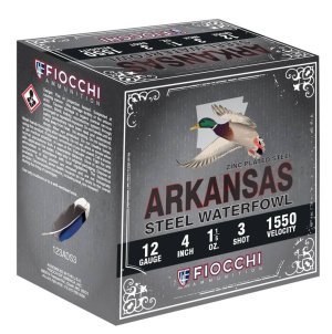 Fiocchi Arkansas Steel Shotgun Ammo 12 ga. 3 in. 1 1-5 oz. 1550 FPS Sh...