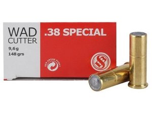 Sellier & Bellot SB38B 38 Special 148 gr Wadcutter 50 Rounds Box