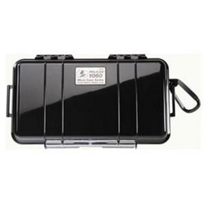 Pelican 1060 Case Black Lid Hard Case with Rubber Liner and Stainless Steel Hardware