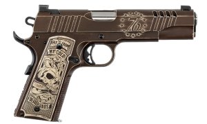 Auto-Ordnance Cold Dead Hands 1911, .45 ACP, 5" Barrel, TruGlo Sights, Custom Engraved Aluminum Grips, Stainless Steel, Cerakote Finish, 7-Round Capacity