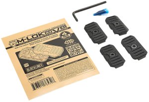 Strike Industries AR M-LOK Short Cable Management Rail Covers Black 2pc