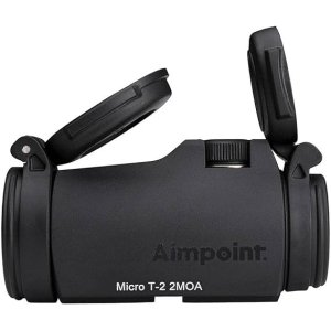 Aimpoint Micro T-2 Red Dot Reflex Sight 2 MOA Dot Reticle 1x18mm Black Semi Matte Anodized 200180.