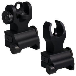 Samson QFHKA2PKG Quick Flip Folding Sights HK Front A2 Rear Black