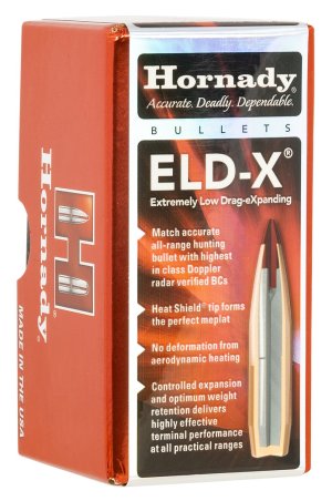 Hornady ELD-X 22 Cal .224 80 Grain Bullet 100 Count Polymer Tip