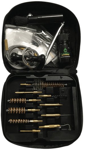 Clenzoil 2236 Field & Range Tactical 17-Piece Gun Cleaning Kit Black